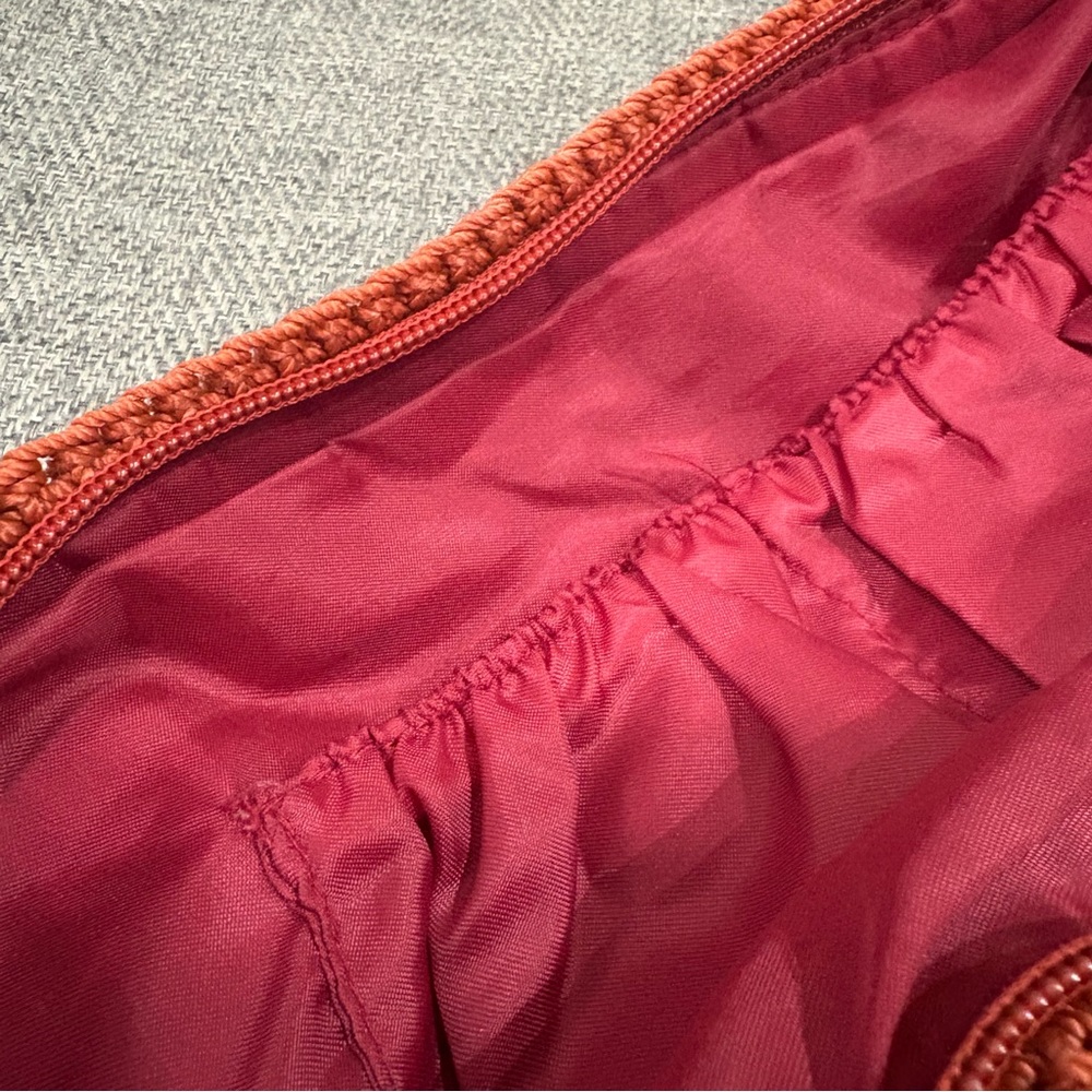 The Sak Orange and Red Crochet Bohemian Tote Bag - Picture 9 of 9